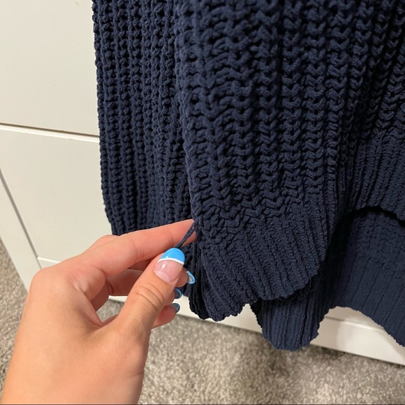 Aerie Blue Sweater Knit Pullover - Picture 4 of 6